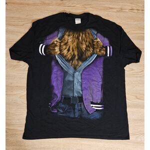 Teen Wolf T-Shirt Werewolf Costume Tee 1980s Movie Michael J. Fox Adult Size XL